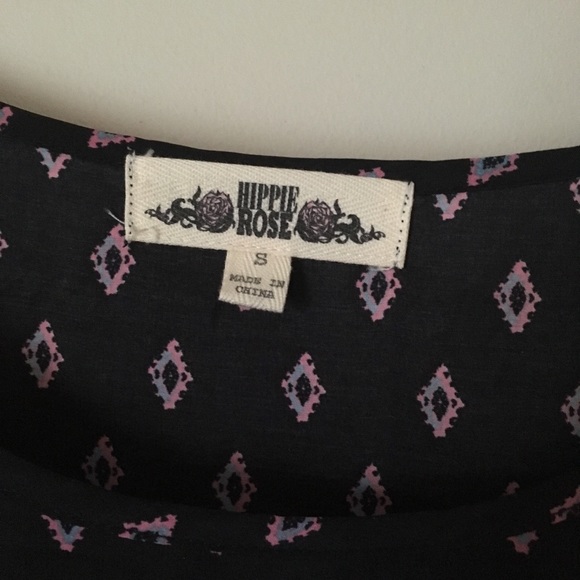 HIPPIE ROSE SHIFT DRESS WITH WAIST TIE - Picture 4 of 8